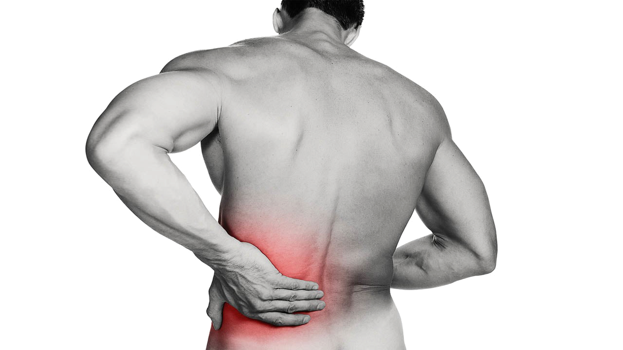 תמונה המתארת את נקודת כאב הגב התחתון